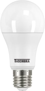 10 Unidades Lâmpada LED Taschibra TKL 60 11080248 E27 8.8W Branca