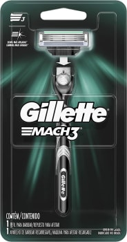 2 Unidades - Aparelho de Barbear Gillette Mach3 + Carga