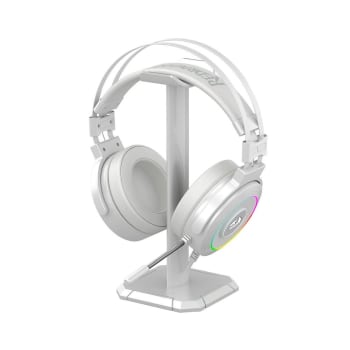 Headset Gamer Redragon Lamia 2, RGB, 7.1, 40mm, Suporte Incluso - Branco - H320W-RGB