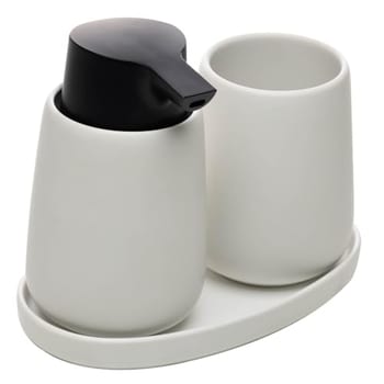WOLFF - Conjunto 3 Peças para Banheiro de Cerâmica Oca Branco