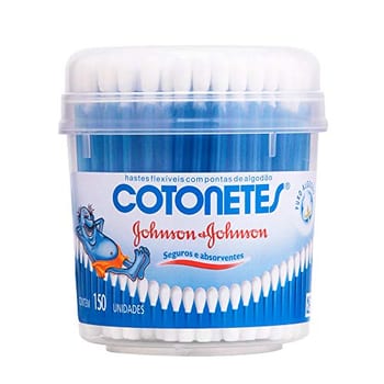 Cotonetes Hastes Flexíveis Pote 150un