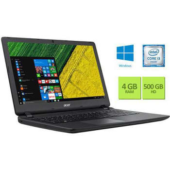 Notebook Acer ES1-572-360J Intel Core i3 4GB 500GB Tela 15.6" Windows 10  - Preto