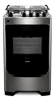 Fogão Consul Cf04nar 4 Bocas Acendimento Aut Inox