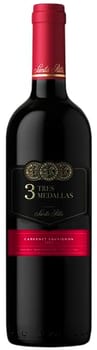 VINHO 3 MEDALLAS CABERNET SAUVIGNON 750ml