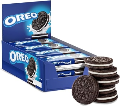 2 Caixas - Biscoito Recheado Baunilha Original Oreo 36g - 8 Unidades