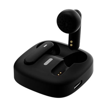 Fones de ouvido Bluetooth 5.3 com cancelamento de ruído adaptativo, graves potentes, 40 horas de reprodução, design compacto e portátil, fones de