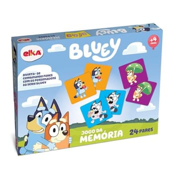 Jogo da Memória Bluey, Elka, acima de 3 anos