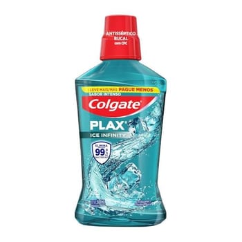 Enxaguante Bucal Colgate Plax Ice Infinity 500ml Promo Leve 500ml Pague 350ml