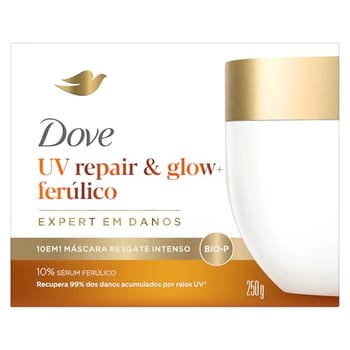 Dove Máscara de Resgate Intenso 10 em 1 UV Repair & Glow + Ferúlico 250g