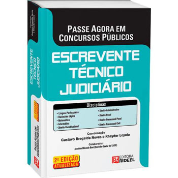 Livro - Escrevente Técnico Judiciário - Passe Agora em Concursos Públicos