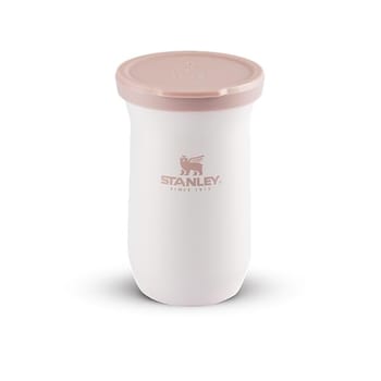 Stanley - Cuia Térmica para Mate, 200ml, Mantém as Bebidas Quentes, Aço Inoxidável, Lavável na Máquina de Lavar Louça, Rose Quartz