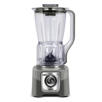 Liquidificador Arno Power Max 2200 XXL LN87, Cinza Esverdeado, com 6 Lâminas Powelix Pro, Copo de 2.25L, Tecnologia Autolock Anti Vazamento e Limpeza