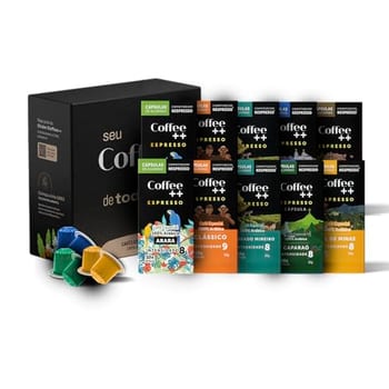 Kit 100 Cápsulas Coffee Mais, compatível com Nespresso Variedades