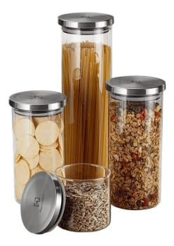 Kit Potes De Vidro Porta Mantimentos Herméticos Electrolux -