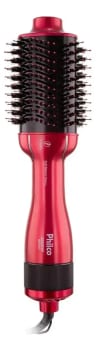 Escova Secadora de Cabelos Soft Beauty Cherry Philco Pec13 1300w 4 em 1 seca, alisa, modela e dá volume