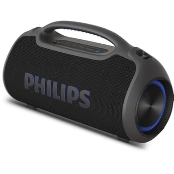 PHILIPS, Boombeat, Caixa de Som Bluetooth Boombox, TAX400B/00, USB, Auxiliar, TWS, USB Powerbank, Entrada para Microfone, Resistente a Água e Poeira