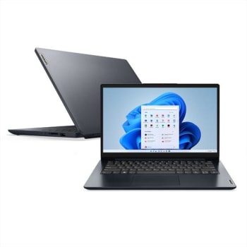 Notebook Lenovo IdeaPad 1i i3-1215U 4GB 256GB SSD Windows 11 14" 83AF0000BR Abyss Blue - Notebook - Magazine Ofertaesperta