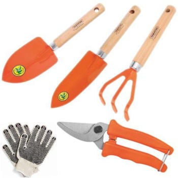 Kit para Jardinagem Horta Tramontina 04 Peças com Luva