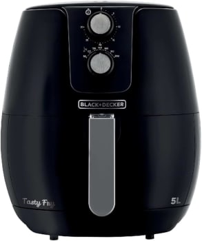 Black Decker Fritadeira, Air Fryer, com Cesto Antiaderente e Timer, Ajuste de Temperatura, 5L, 127V