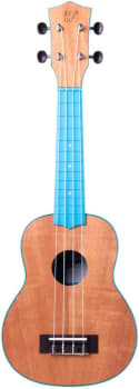 Ukulele Soprano 21 Abs Tampo Tipo Flamed Okume Azul C/Capa Colors Series Winner