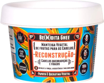 2 Unidades de Máscara Lola Cosmetics Be(m) dita Ghee Reconstrução - 100g