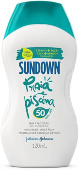 Protetor Solar Praia e Piscina Sundown FPS 50 Johnson's - 120ml