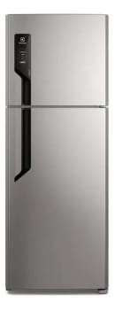 Geladeira Electrolux Frost Free com AutoSense 480L Efficient Duplex Inox Look TF71S Cor Prateado