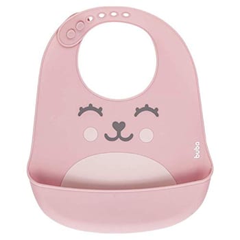 Buba Babador De Silicone - Pega Migalhas Gumy - Rosa -