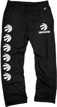 Blue 84 Calça de moletom masculina licenciada oficialmente pela NBA, preta icônica