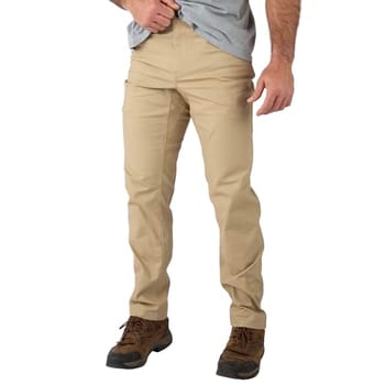 Field & Stream Calça masculina de lona elástica, Caqui, 34W / 32L