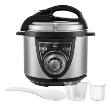 Panela De Pressão Elétrica Kian 4l Inox Acessórios Cor Prateado Frequência 50 Hz X 60 Hz