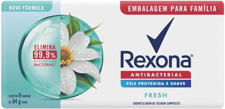 Rexona Sabonete Em Barra Fresh Pack 6 84G