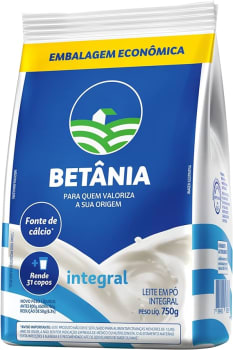 Betânia Leite Em Pó Integral 750G