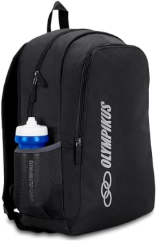 Mochila Olympikus Unissex Essential, Tamanho Único, 100% Poliéster (Preto)