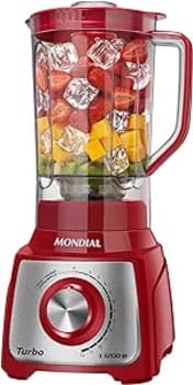 Liquidificador Turbo, Mondial, Vermelho/Inox, 1200W, 220V - L-1200 RI