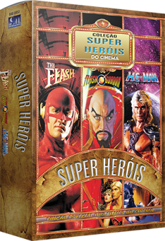 Coleção Super - Heróis do Cinema - The Flash, Flash Gordon, He-Man - 3 DVDs (Cód: 8938947)