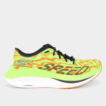 Tênis Skechers Go Run Speed Beast Masculino - Verde+laranja