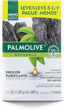 Sabonete em Barra Palmolive Naturals Sensação Purificante 8 Unidades de 85g Leve Mais Pague Menos