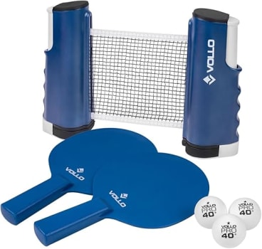 Kit Ping-Pong Vollo 2 Raquete+3Bolas+Suporte/Rede VT810-R Unissex