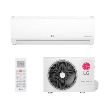 Ar Condicionado Split Inverter LG Hi Wall DUAL Voice +IA 9000 BTUs Quente Frio S3NW09AA31C - 220V - Ar Condicionado Inverter - Magazine OfertaespertaLogo LuLogo Magalu