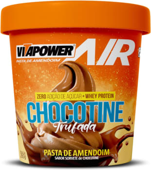 Vitapower - Pasta de Amendoim Aerada - 280g - Chocotine Trufada