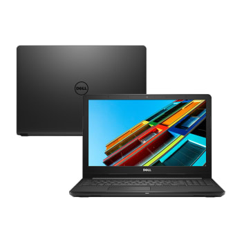  Notebook Dell Intel Core I3-7020U 4GB 1TB Tela 15,6" Linux Inspiron i15-3567-D15P Preto