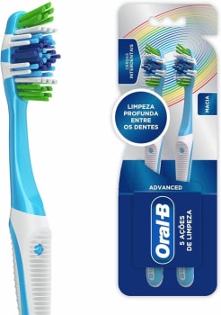 2 Pacotes Escova Dental Oral-B Complete 5 Ações de Limpeza 40 Macia