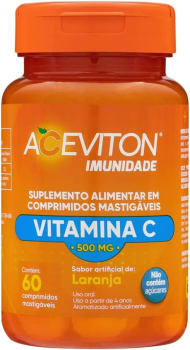 Aceviton Vitamina C Imunidade 60 Comprimidos Mastigáveis