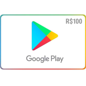 Gift Card Digital Google Play R$ 100 Recarga