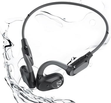 SoundPEATS RunFree Lite2 Fones de ouvido Bluetooth 5.3 sem fio de condução de ar aberto, 16.2 mm Driver Graves Aprimorados, 2 mcs Limpar chamadas, para esportes e trabalho, APP (preto)