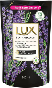 4 Unidades - Refil Sabonete Líquido Lavanda Lux Suave 200ml