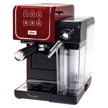 Kit Cafeteira Primalatte Touch Red E Moedor De Café Oster - 127v