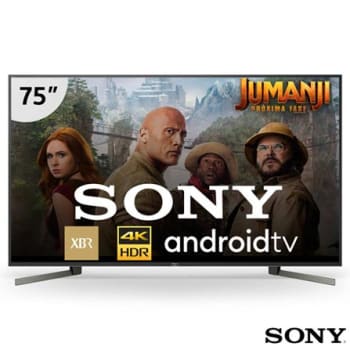Smart TV 4K Sony LED 75" com Pesquisa de Voz, Google Assistente, Chromecast e Wi-Fi - XBR-75X955G
