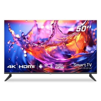 Smart TV HQ 50" UHD tela sem bordas Android 13 design Slim HQS50NKHM - TVs - Magazine